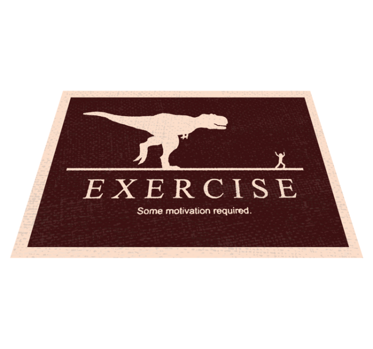 Fitness Motivation Required custom rug - TenStickers