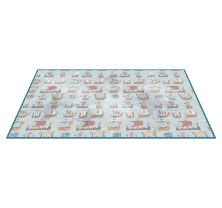 Nautical Nursery kids vinyl rug - TenStickers