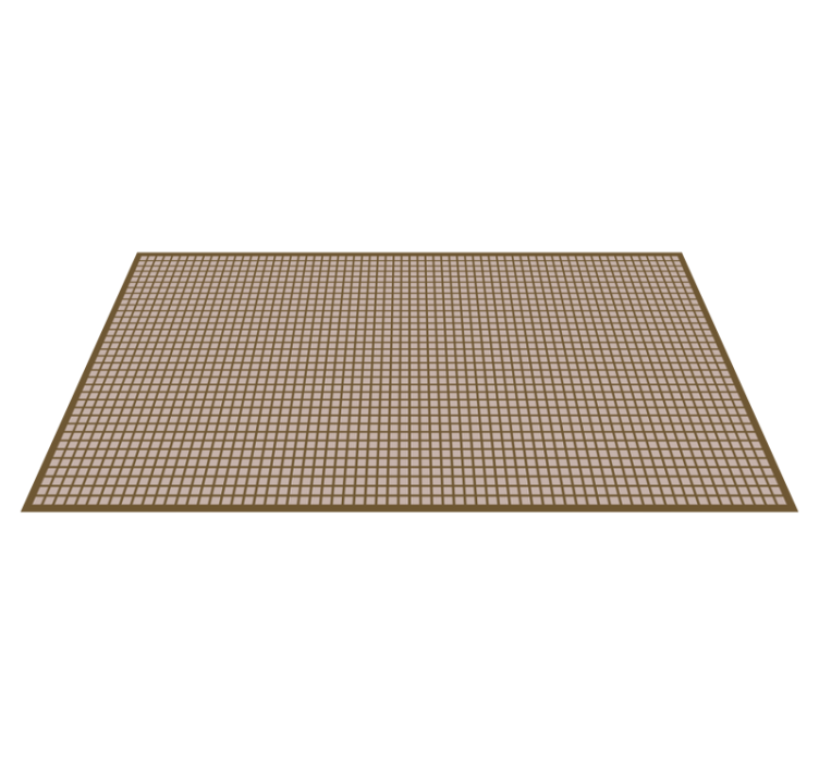 Geometric Grid Pattern stripes vinyl rug - TenStickers