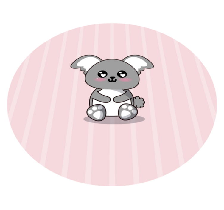 Anime cute Koala animal rug - TenStickers