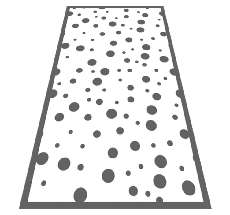Elegant dark dots bedroom vinyl rug - TenStickers