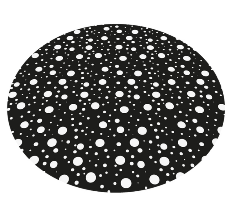 Kids with small and big dots nordic vinyl rug - TenStickers