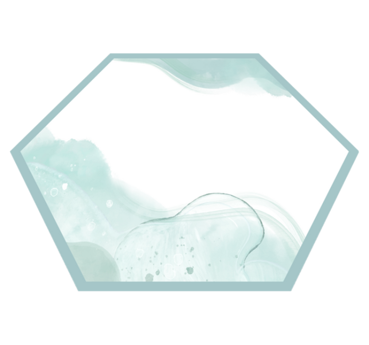 Soft Aqua Swirls minimalist vinyl rug - TenStickers