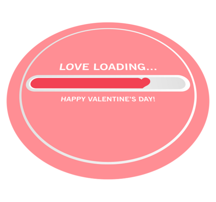 Loading love custom red rug - TenStickers