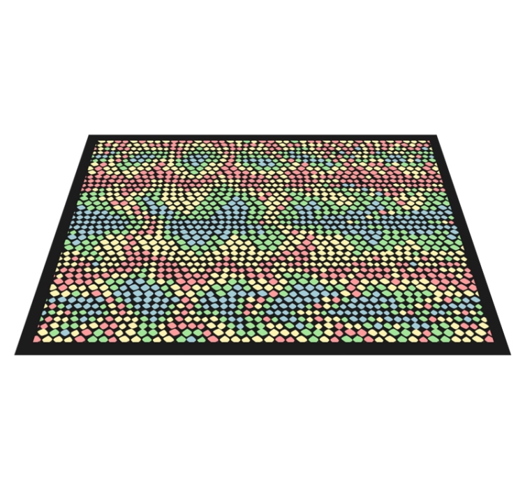 Rainbow Rainbow snake print vinyl mat - TenStickers