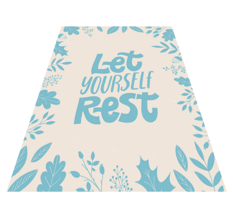 Let yourself Rest kitchen floor tiles - TenStickers