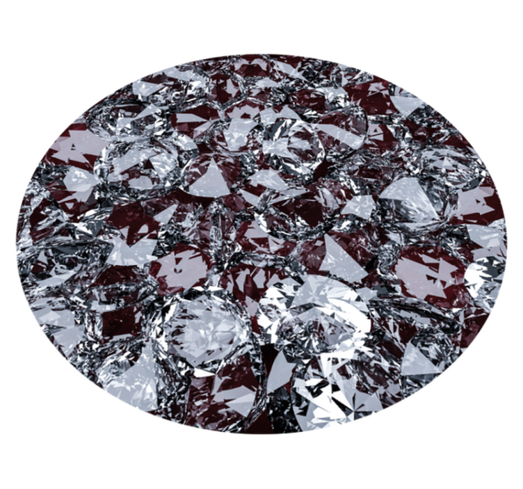 Crystal gemstone vinyl rug - TenStickers