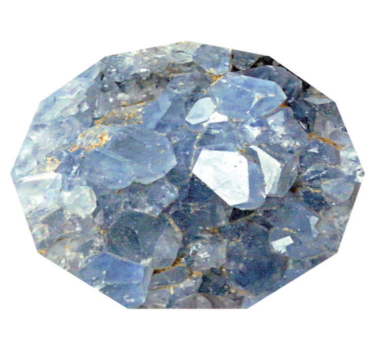 Glacial crystal pattern vinyl rug - TenStickers