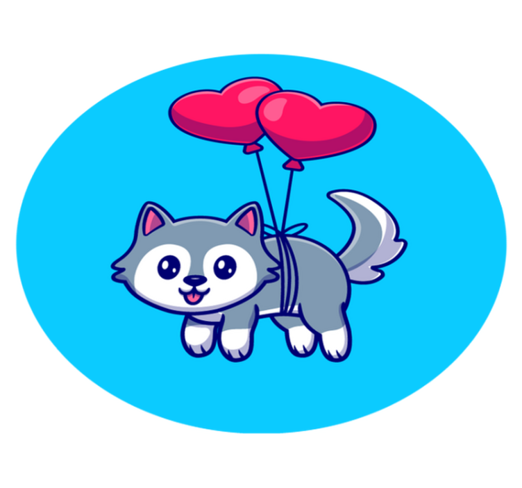 Cute animal teen vinyl rug - TenStickers