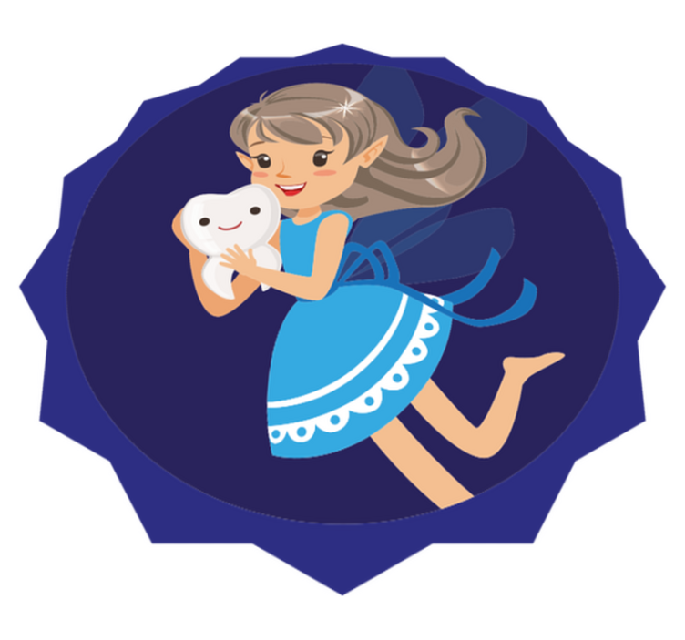 Tooth Fairy Adventure kids vinyl rug - TenStickers