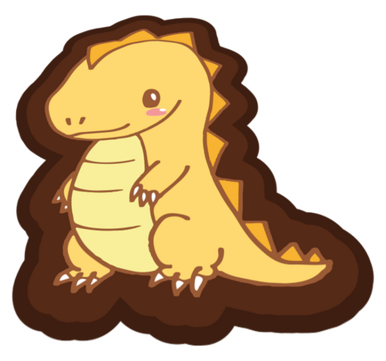 Cute dinosaur dinosaur kids vinyl rug - TenStickers
