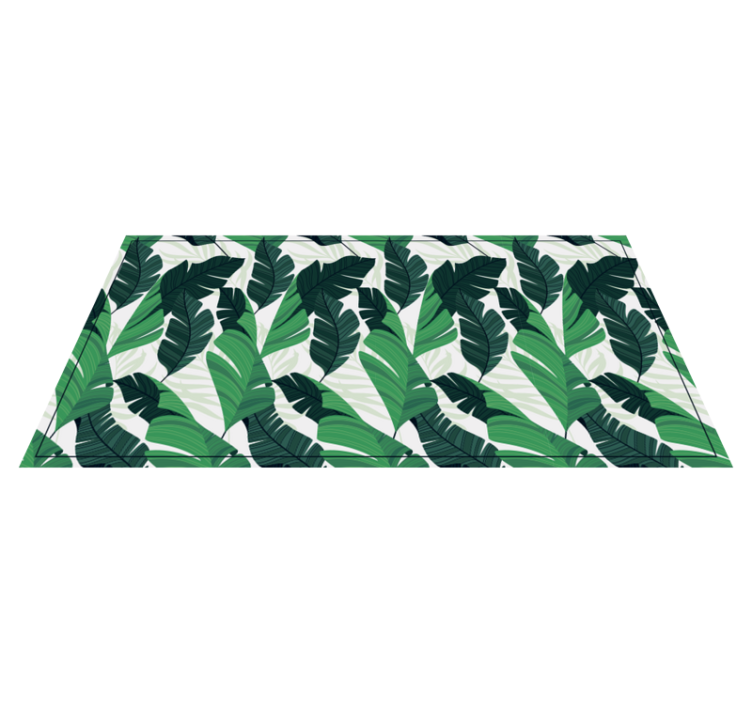 Banana leafs nature vinyl rug - TenStickers