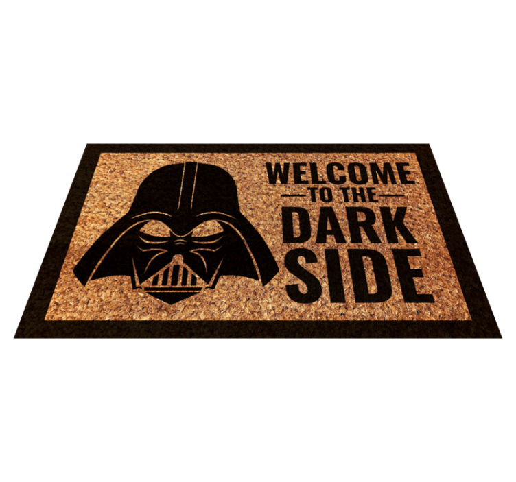 Welcome Dark Side custom vinyl rug - TenStickers