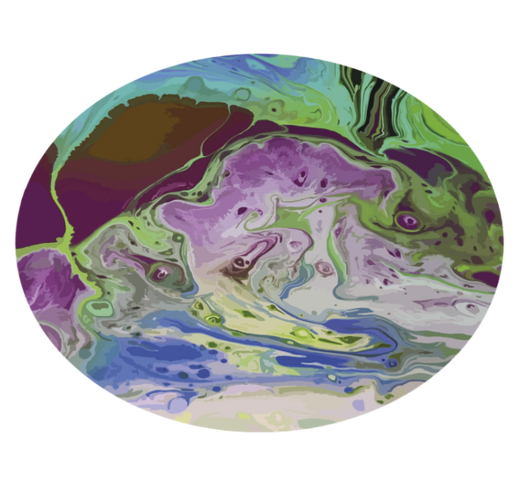 Swirling Color Patterns textured vinyl rug - TenStickers