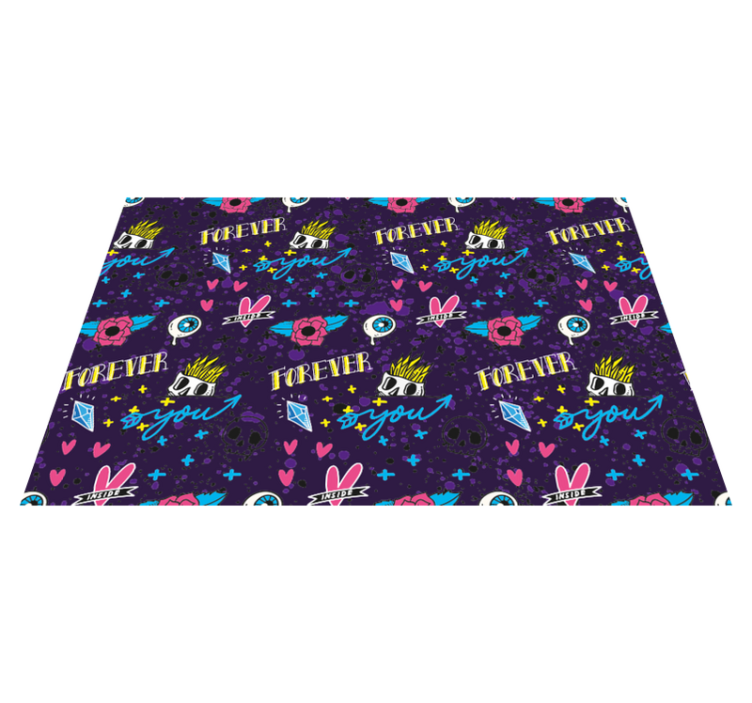 FOREVER YOU DESIGN vinyl rug - TenStickers