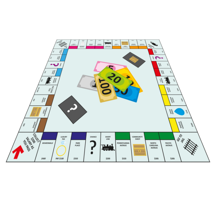 English Monopoly vintage rug - TenStickers