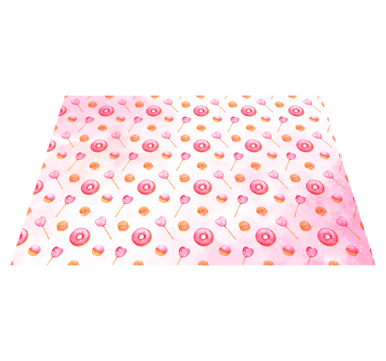 Cake and Lolly modern rug - TenStickers