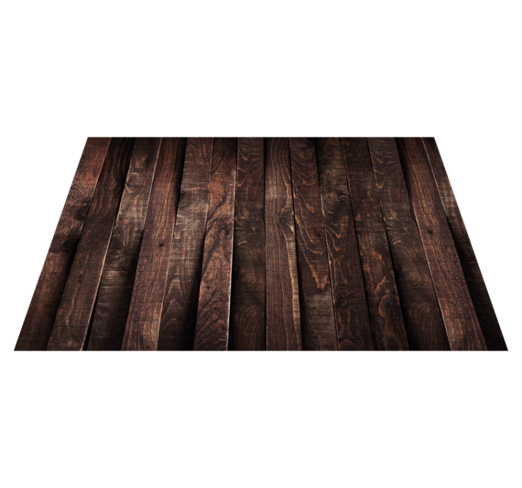 Wooden plank vintage wood effect vinyl rug - TenStickers