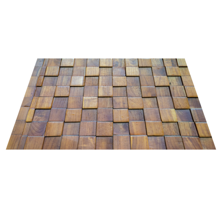 Wooden panel 3d texture  wood effect vinyl rug - TenStickers