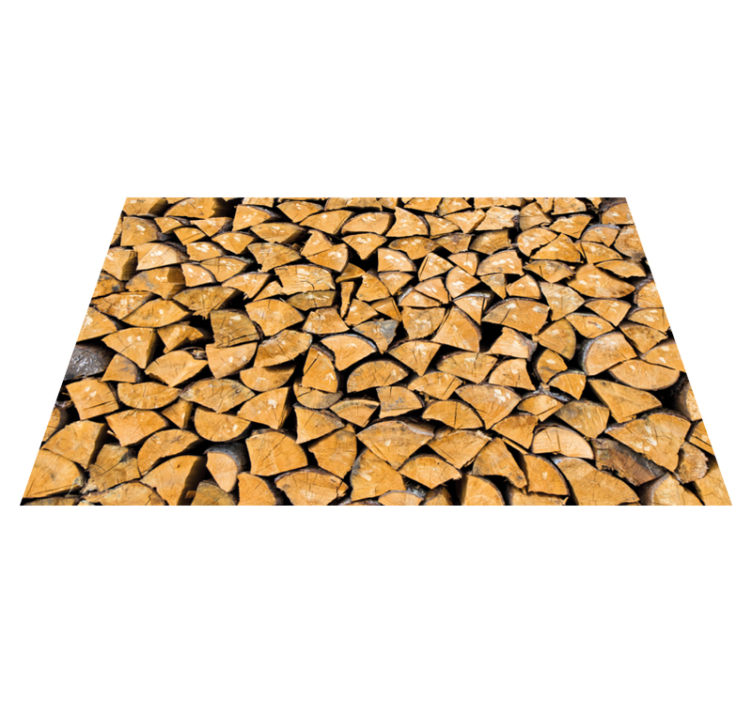 Slice Pattern wood vinyl rug - TenStickers