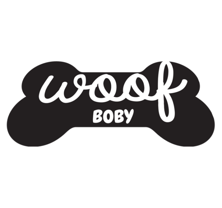 Woof bone animal vinyl rug - TenStickers