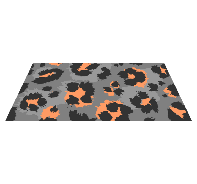 Bold Cheetah Pattern animal print vinyl rug - TenStickers