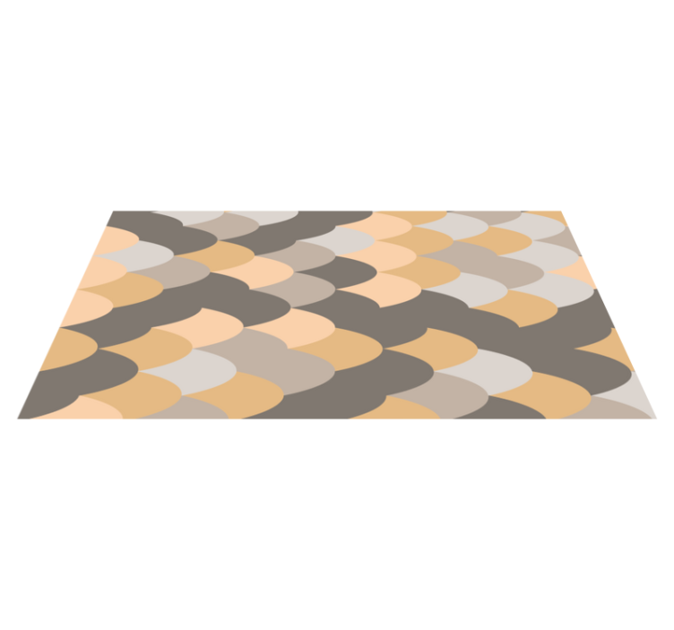 Subtle Wave Pattern stripes vinyl rug - TenStickers
