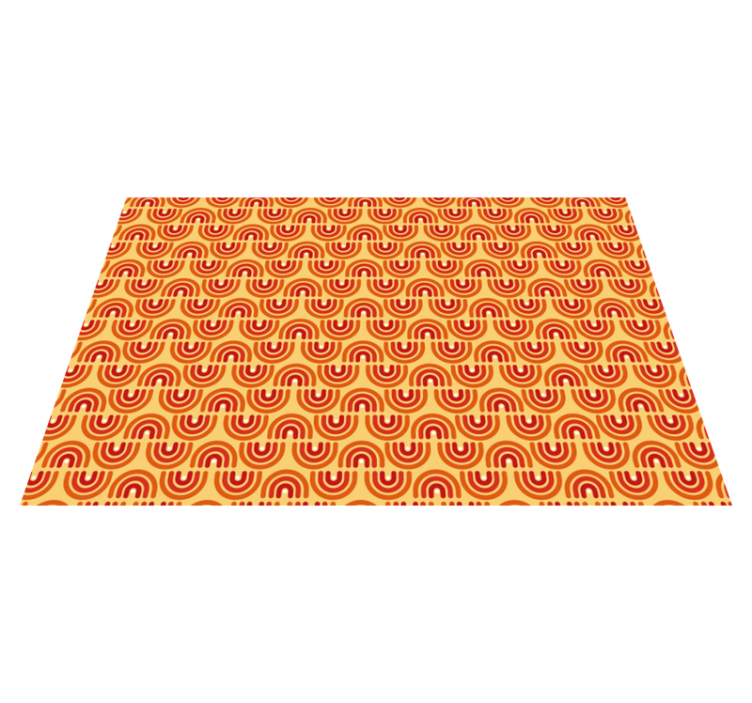 70s big waves vintage rug - TenStickers