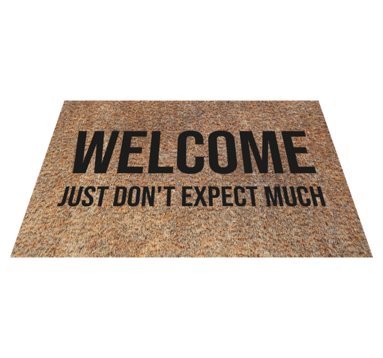 Welcome, just don't expect much custom rug - TenStickers