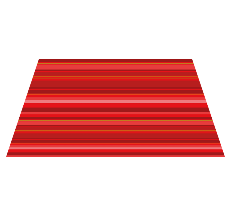 Nordic style red stripes nordic vinyl rug - TenStickers