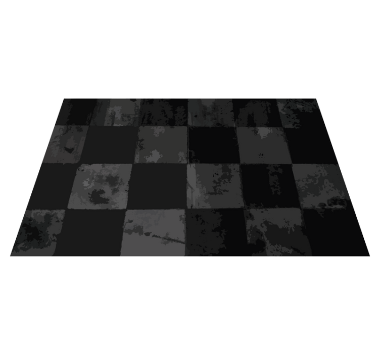 Checkered Layout tile vinyl rug - TenStickers