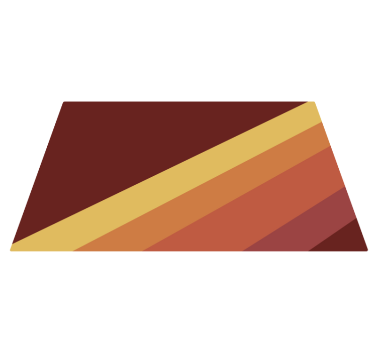 70's diagonal stripes geometric rugs - TenStickers