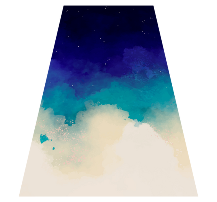 Night sky nordic vinyl rug - TenStickers