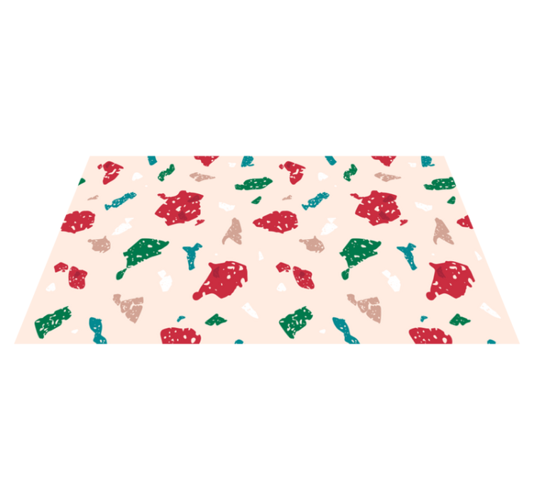 Colorful terrazzo design vinyl rug - TenStickers