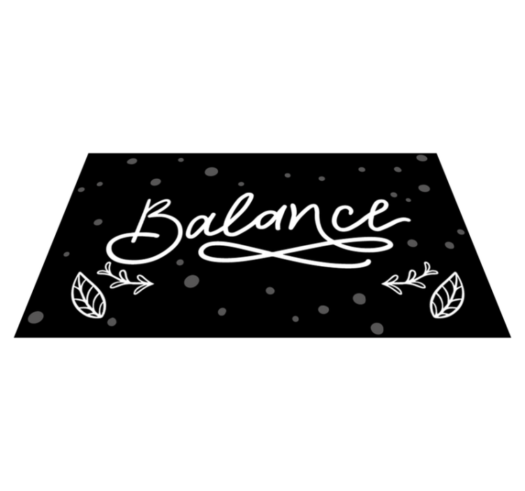 Balance design custom vinyl rug - TenStickers