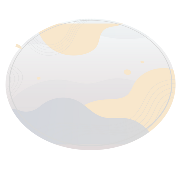 Gentle Wave Motifs minimalist vinyl rug - TenStickers