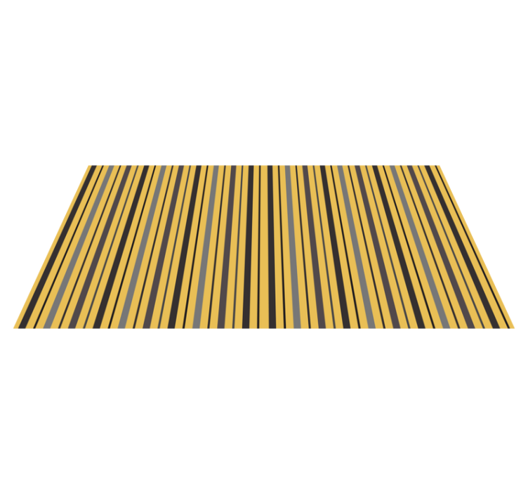 Striped yellow and gray stripes carpet - TenStickers