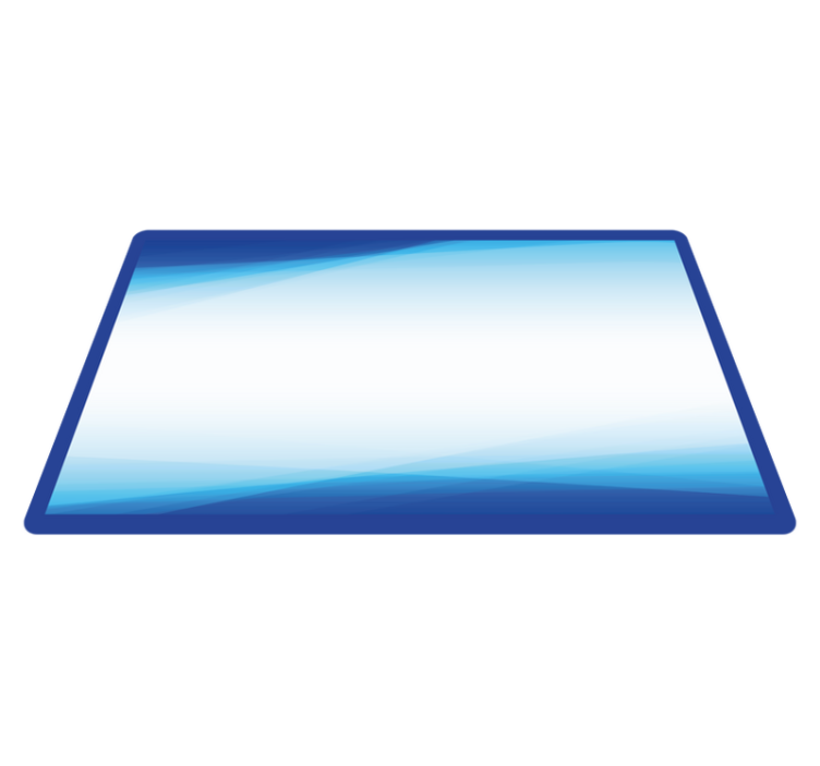 Cool Gradient Blend minimalist vinyl rug - TenStickers