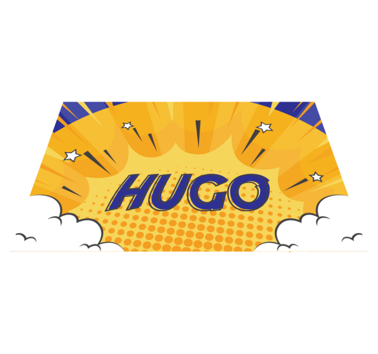 Bespoke heroic sunburst custom vinyl rug - TenStickers