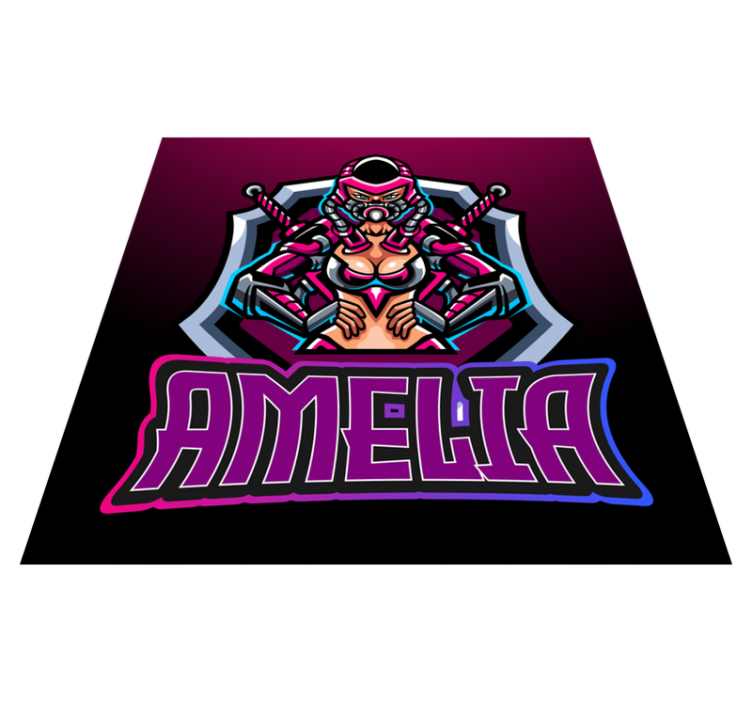 Videogame bad girl bedroom rug - TenStickers