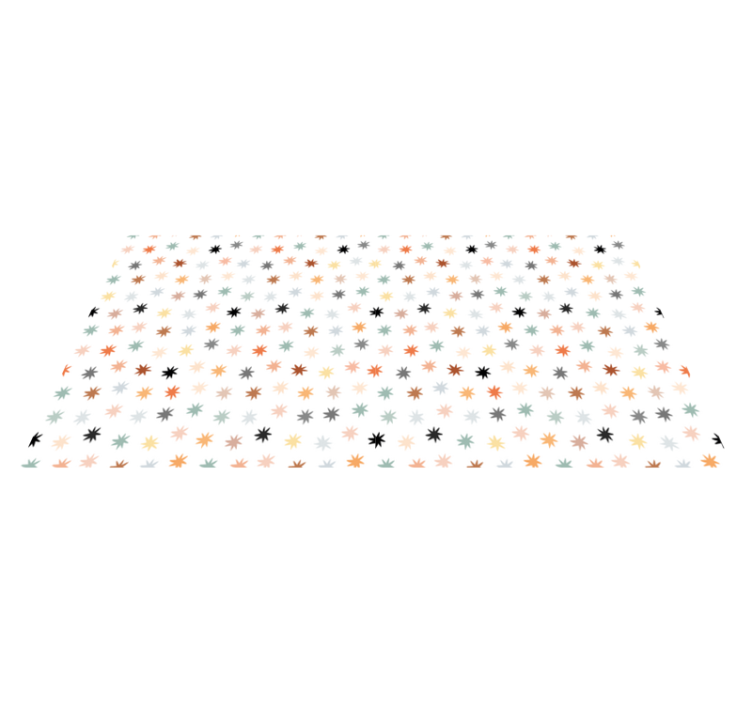 Colorful star pattern star vinyl rug - TenStickers