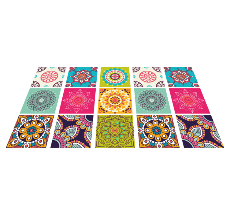 Moroccan tiles vinyl carpet - TenStickers