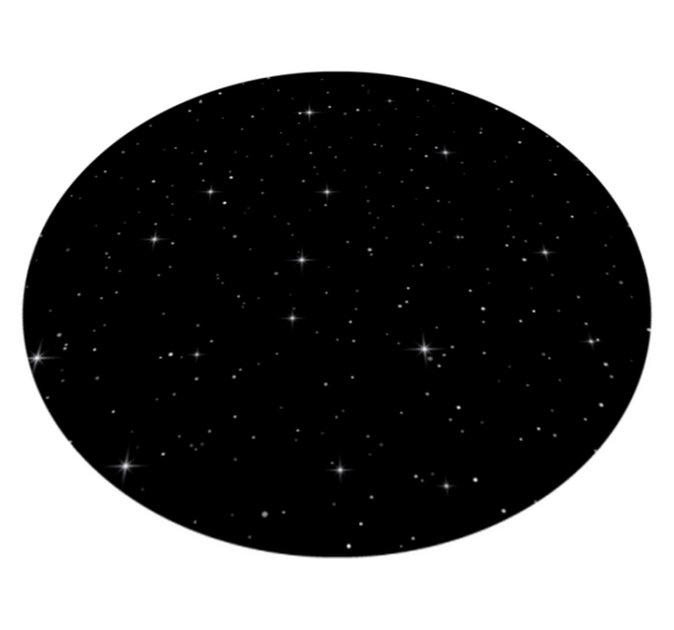 Dark universe with stars nature vinyl rug - TenStickers