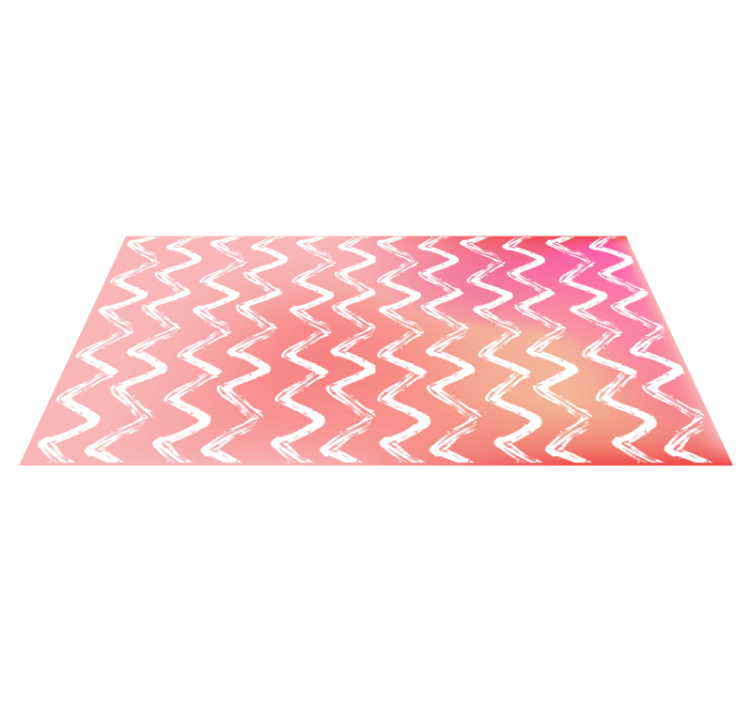 Original gradient color zigzag patterns  rug - TenStickers