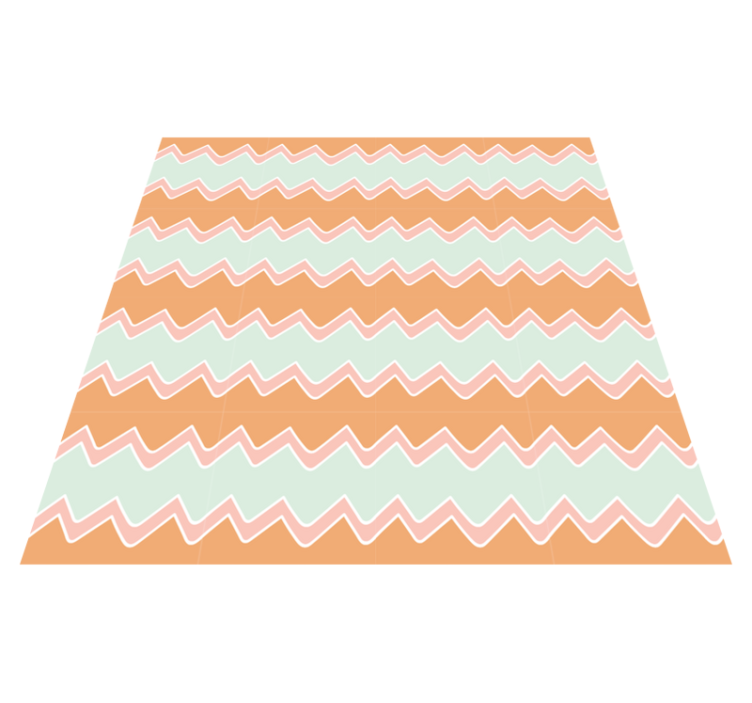 irregular abstract zigzag pattern floor tiles - TenStickers