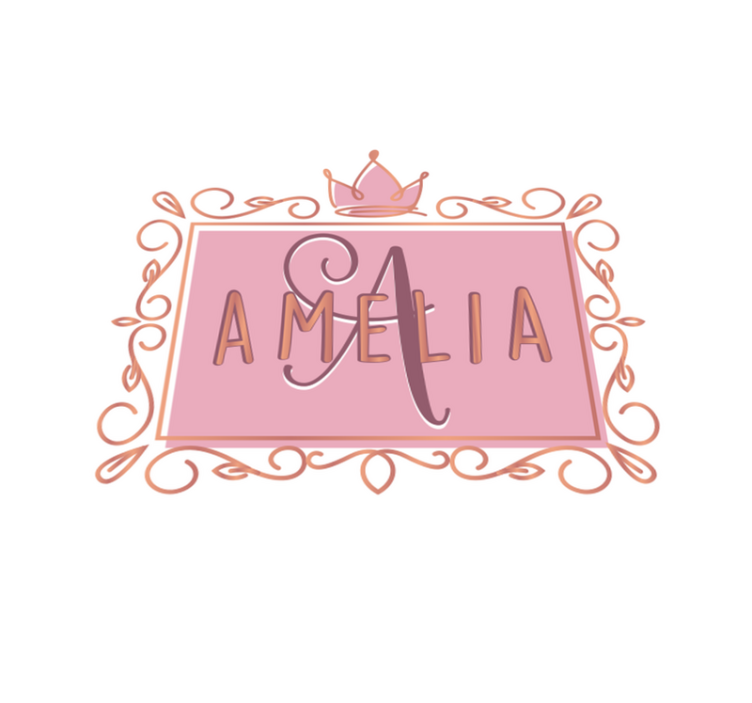 Personalized princess crown vinyl rug - TenStickers