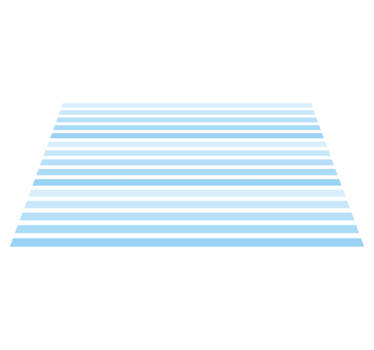 Blue horizontal pattern stripes vinyl rug - TenStickers