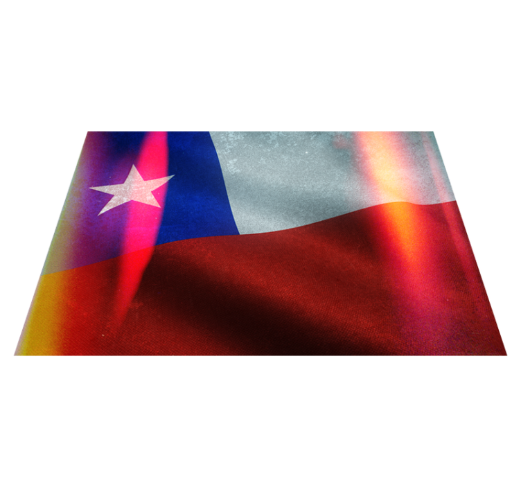 Chile old school flag texture carpet - TenStickers
