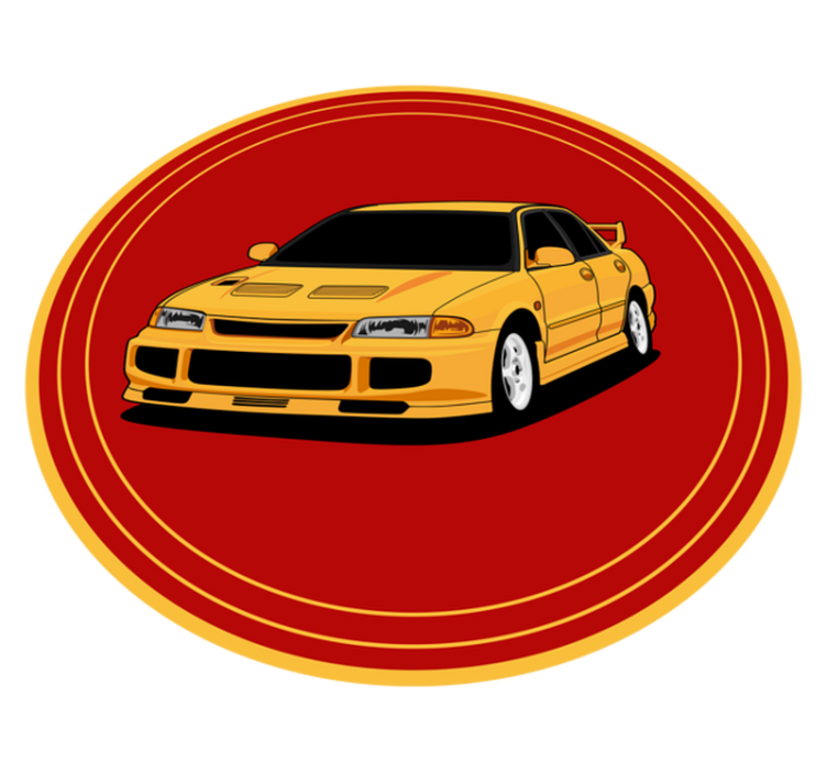 Strong muscle Car living room rug - TenStickers
