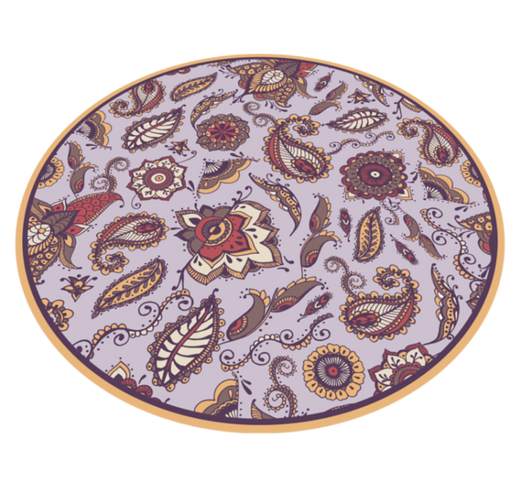 Oriental boho bandana pattern floor rug - TenStickers